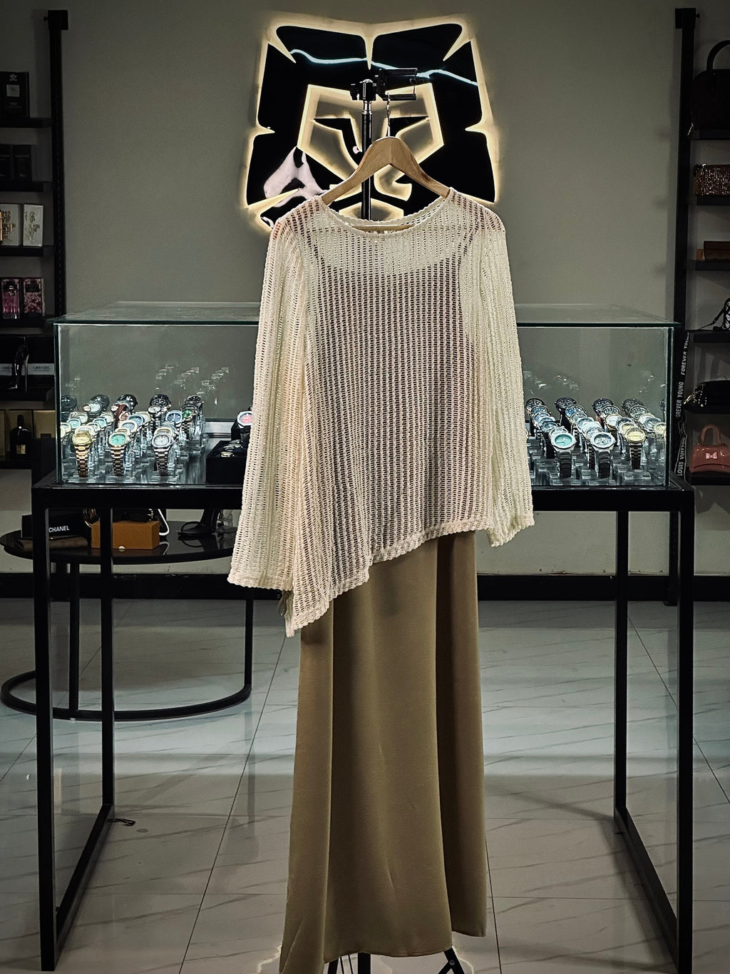 Opal Knit Overlay Dress