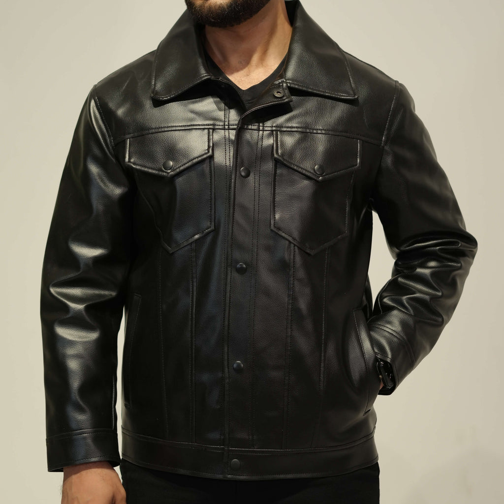Black Flap Pocket Mafia Jacket