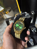 LUXURY ROLEX FULL GOLDEN WITH GREEN DIAL | PREMIUM SERIES