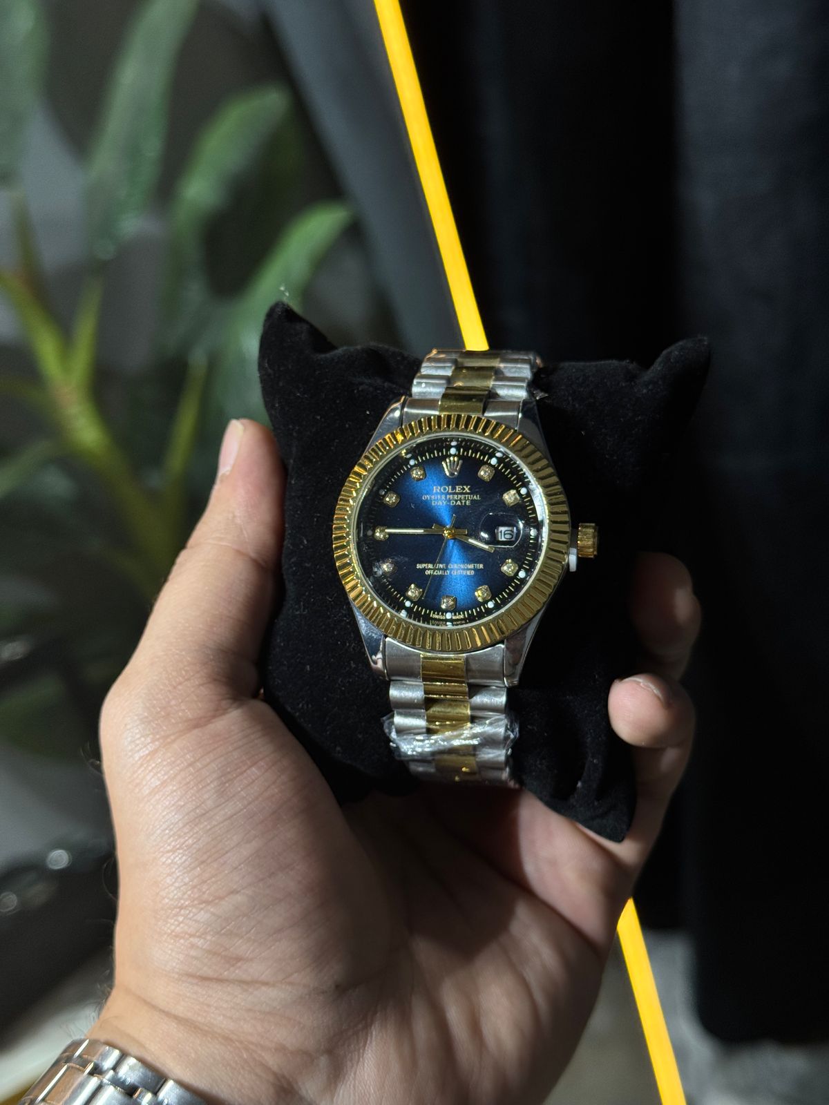 LUXURY ROLEX TWO-TONE GOLD & SILVER WITH BLUE DIAL | PREMIUM EDITION