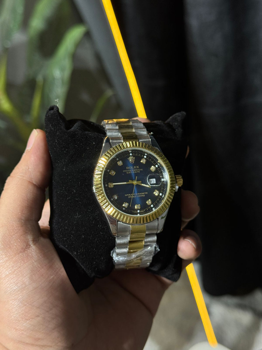 LUXURY ROLEX TWO-TONE GOLD & SILVER WITH BLUE DIAL | PREMIUM EDITION