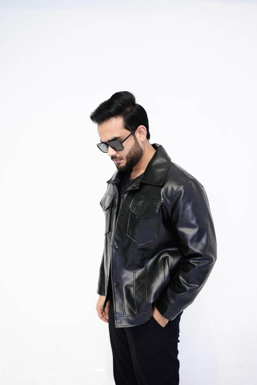 Black Flap Pocket Mafia Jacket