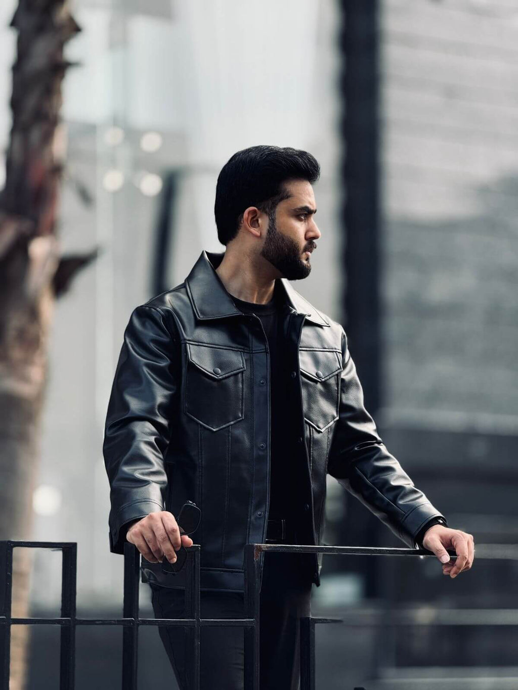 Black Flap Pocket Mafia Jacket