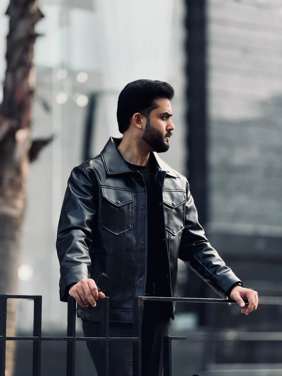 Black Flap Pocket Mafia Jacket