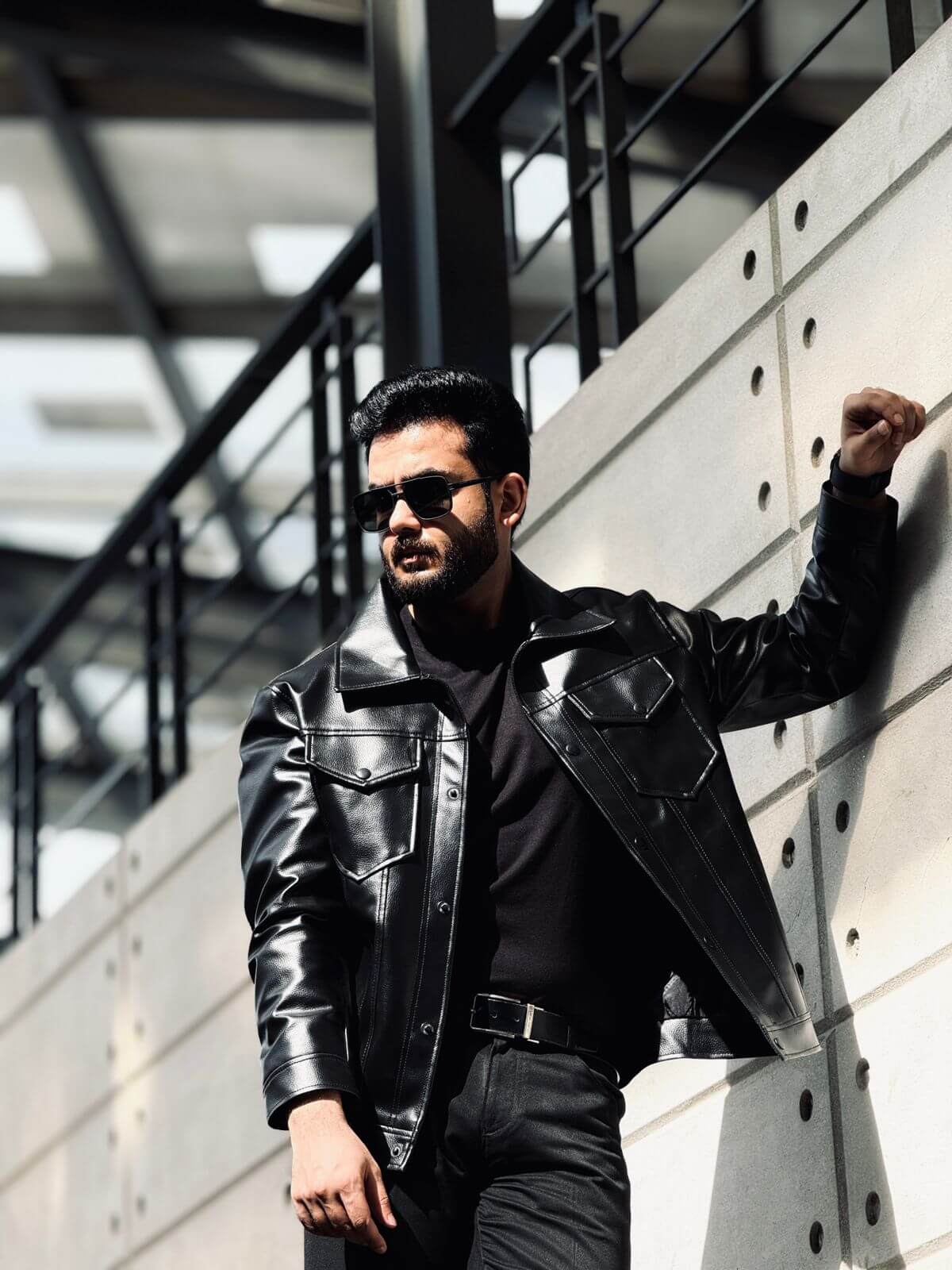 Black Flap Pocket Mafia Jacket