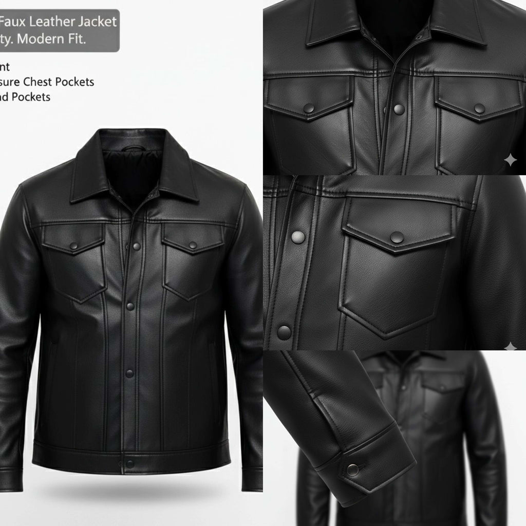 Black Flap Pocket Mafia Jacket